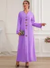 Sıradan Elbiseler Robe Longue femme artı kadınlar için Boyut 2022 Vestido Longo Abaya Türkiye İslam Arap Müslüman Mütevazı Uzun Elbise Kaftan