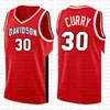 Теннисные рубашки 19 Davidson Wildcats Стивен NCAA Jersey 30 College Curry Allen 3 Айверсон Джорджтаун Бетел Университет средней школы.