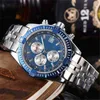 Chronograph AAAAA Luxe horloges voor Men Mechanics Polshorge Century Brand Men's Alloy 6-Pins Full Working 5H4P Designer