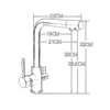 Кухонные смесители черный кран очиститель воды и тройной питье