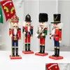 Juldekorationer Juldekorationer Merry Trä Nutknäppare Soldat 30cm Handcraft Puppet Room Pendants Decoration År 2022 DH0YC