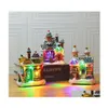 Dekoracje świąteczne Dekoracje świąteczne LED Colorf Light Luminous Biscuit Hous