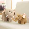 202535cm Mini Head Hippo Elephant Cuddle Soft Cartoon Animal Hippo Gevulde pop Cute Decoration Baby Ldren Gift J220729