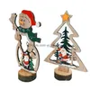 Christmas Decorations Christmas Decorations Tree Wooden Ornaments Table Santa Claus Snowman Home 2022 Year Craft Pendants Decoration Dhtpc