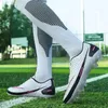 Dress Shoes Lowtop Men Football Boots Comfortable Fabric Spring Summer Outdoor Training Soccer Kids Adults Cleats TF FG Sole 221125