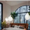 Pendelleuchten Nordic Italien Minimalistische Carambola-Form LED-Kronleuchter für Villa Wohnzimmer Schlafzimmer Restaurant Treppe Seidenlampe