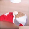 Kerstdecoraties Kerstdecoraties Zachte textuur Nieuwigheid Knuppel pluche pop -poppen Decoratie gebreide gezichtsloos realistisch voor wonen R DHQWN