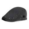 Berets Spring Summer Men's Street Rivet Beret Cap Adjustable Show Hip Hop Women's Thin Back Wear Casual Forward Hat Youth Trend