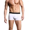 Caleçons Boxer pour hommes respirant extensible avec ceinture élastique sans étiquette mâle culotte sexy shorts troncs 3 couleurs à la mode