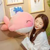 6080cm Kawaii Down Cotton Whale Cuddle Super Soft Dolphin Cushion Cuddles Высококачественные водянималы подарок на день рождения J220729