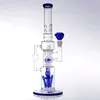 20-Zoll-Wasserbong-Wasserpfeifen aus blauem Glas, Shisha-Öl-Dab-Rigs mit Armbaum-Perc-Recycler-Rohren zum Rauchen