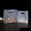 Hediye sargısı hediye sargısı plastik kalın pişirme paketleme çantası ekmek şeker kek gıda konteyner çantaları 37 38gy l2 damla teslimat ev dhnhy