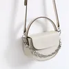 Bolsas de armazenamento Moda Cadeia simples saco de sela semicírculo