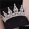 Hochzeit Haarschmuck 2021 Gold Prinzessin Kopfbedeckung Schicke Braut Tiaras Accessoires Atemberaubende Kristalle Perlen Hochzeit und Kronen Dhgarden Dhebf