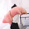 Funny Simulation Barbecue Plush Pillow Soft Cartoon Animal Draver Carrot and cken Leg Tofu Abalone Steak Filled Pop Sofa Toy J220729