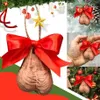 Grappige kerstballballs 2d Flat Xmas Tree Ornament Hanging Ornamens Christmas Decorations Home Decor