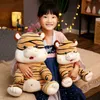 233946cm Real Life Cute Tiger Plush Toy Stuffed Forest Animal Pop Kids Ldren Baby Accompany Toy Cartoon Birthday Present J220729