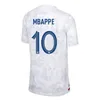 Maillots De Futbol 2022 Dünya Kupası Futbol Forması Fransız Benzema Futbol Gömlekleri Mbappe Griezmann Pogba Kante Maillot Ayak Kiti Gömlek Hommes Enfants Erkek Çocuklar 1125
