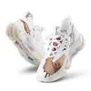 M￤nner Frauen Custom Shoes Artoon Tier Design DIY WORD Schwarz wei￟ blau rote M￤nner Trainer 007