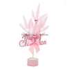 Dekoracje świąteczne Dekoracje świąteczne Pvc Mini Artificial Tree Pink Desktop w El Shop Centra Home Ozdoby Drop dostawa ogroda dhfou