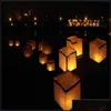 Inne świąteczne zapasy imprezy Manual Paper Paper Latterns Floating Water Lantern for Birthday Party Wedding Home Decoration Dh1i4