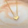 Pendant Necklaces 18K Gold Plate Love Heart For Women Chokers 2022 Trend Fashion Festival Party Gift Jewelry