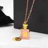 necklace designer jewelry necklaces chain chains link luxury jewellery Perfume Bottle pendant custom love pendants women womens Stainless Steel Valentine's Day