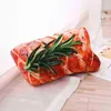 Funny Simulation Barbecue Plush Pillow Soft Cartoon Animal Draver Carrot and cken Leg Tofu Abalone Steak Filled Pop Sofa Toy J220729