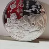 2022 ans Artisanat 1000g pièce d'argent chinoise argent 99,99% art du tigre du zodiaque