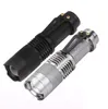 Q5 led ficklampa ficklampor bärbar mini vattentät aluminiumlegering blixtljus justerbar zoombar fokus batteri ficklampa lampa