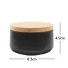 Storage Bottles 1Pc Candle Jars Tins Box Tinplate Can Wood Grain Lids Cosmetic Pot Containers DIY Making Kit Holder