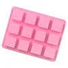 Cubetto di ghiaccio Stampo in silicone Sapone fatto a mano Quadrato Caramella Gelatina Budino Decorazione torta al cioccolato Mestieri in resina Strumenti di cottura antiaderenti MJ1172