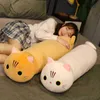 80100 cm Giant Piękne koty przytulanie kreskówek Cuddly Animal Doll Soft Long Sleep Pillow Decor Decor Prezent dla Ldren Girls J220729