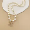 НОВОЕ модное женское роскошное дизайнерское ожерелье, колье, кулон-цепочка, кристалл, 18-каратное золото, латунь, медь, ожерелья CLetter, заявление 3018248
