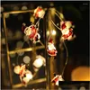 Juldekorationer Juldekorationer Creative 20/30/50pcs String Lights Tree Decoration Color LED HANG PREDUTS FￖR HEMBAR DHA8Y