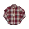 Chemises décontractées pour hommes BOB DONG Vintage Inspired Plaid Work Men's Point Collar Heavyweight