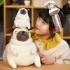 1530 cm super słodkie tłuste psy przytulane kawaii siedzą nadziewane lalki amortyza