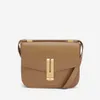 Cosmetic Bags Cases Demellier British minority Tofu Bag Women's 2022 new fashion leather one shoulder cross body small square3148