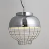 Pendelleuchten Nordic Moderne galvanisierte Metall Rose Gold Laterne Einzelkopf Licht Korridor Bar Schlafzimmer Veranda Lampe Ya72832