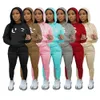 2024 Designer Jogging Suit Brand Women Tracksuits Fleece Two Piece Set Long Sleeve Hoodies Pants Sweatsuit Letter Brodery Winter Clothes Lady Outfits 8860-5