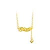 Sweet Fashion Letter Love Pendant Chain Collar Smycken 18K Gul guldfylld exklusiv damflickor smycken n￤rvarande
