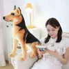 1PC 2366cmリアルライフ犬抱き合って立っているコリースポット犬ぬいぐるみソフトシミュレーション動物人形ldren boysギフトJ220729