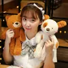 30Cm Cartoon Big Head Plush Sussen ldren Animals Dog Rabbit Bear Koala Plushie Toys Super Soft Peluche Baby Sleeping Toy J220729