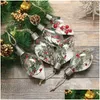 Juldekorationer Juldekorationer bollar Ornament BRAattproof Snow Berry Pine Filling Decor Hanging Ball For Tree Xmas Ye Dhiov