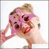 Other Event Party Supplies Cartoon Flamingo Spectacles Novelty Gift Creative Funny Glasses Wedding Birthday Party Decorations Pink Dhdj3