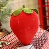 1Pc 22Cm50Cm Pink Strawberry Soft Plush Food Fruits Toys Down Cotton Stuffed Strawberries Plants Plushie decor Kids Gift J220729