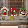 Christmas Decorations Christmas Decorations Year Ornament Wooden Hanging Pendants Star Xmas Tree Bell For Home Navidadchristmas Drop Dhpyn