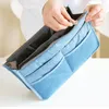 Travel Insert Handbag Bag in Bag Organizer Liner Lady Tidy Makeup Cosmetic Tote double zipper Sundry Pouch YFAT65