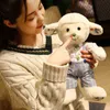 3040 cm mooi paar schapen met rok pluche speelgoed dressing alpaca poppen gevuld zacht dier speelgoed voor ldren verjaardagscadeaus j220729