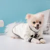 Vêtements pour chiens Cardigan de luxe pull pour animaux de compagnie avec broche teckel Chihuahua automne et hiver vêtements épais